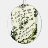愛は神です セラミックオーナメント (左)