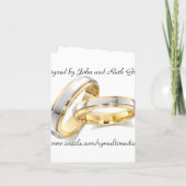 愛は神のリニューアル誓いの招待状 招待状 (裏面)