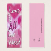愛は私たちがミニカードを必要とするすべてである – ギフトラベル (正面&裏面)