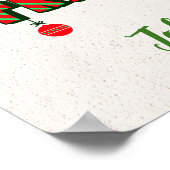 愛は私たちの伝統である – カスタム家族クリスマス ポスター (角)