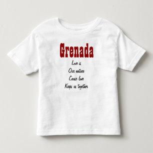 愛は私たちの自然グレナダtシャツ トドラーTシャツ