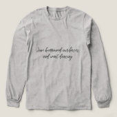 愛は私たちの顔を借りて踊りに行きました トライブレンドＴシャツ (デザイン正面)
