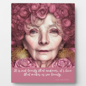 愛は私たちを表示する美しい引用文Tabletop フォトプラーク (正面)