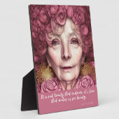 愛は私たちを表示する美しい引用文Tabletop フォトプラーク (側面)