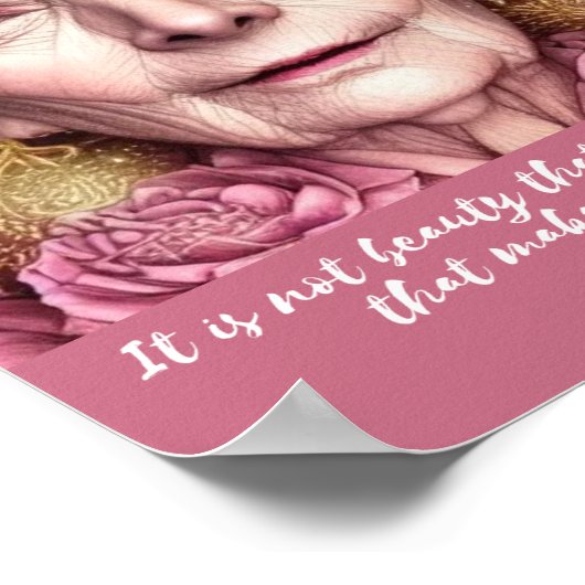 愛は私たちを見る美しい引用文 ポスター (角)