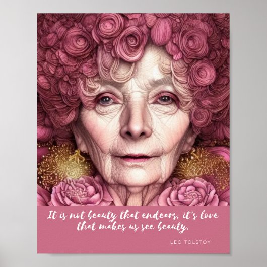 愛は私たちを見る美しい引用文 ポスター (正面)