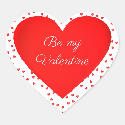 愛は私のバレンタインデー ハートシール (正面)