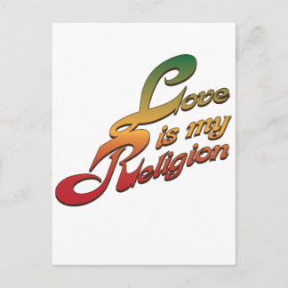 愛は私の宗教である ポストカード