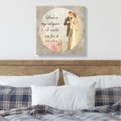 愛は私の宗教である_Keats - Canvas Art キャンバスプリント (インサイチュ (寝室))