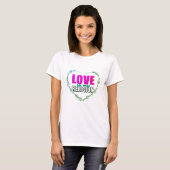 愛は私の宗教である Tシャツ (正面フル)