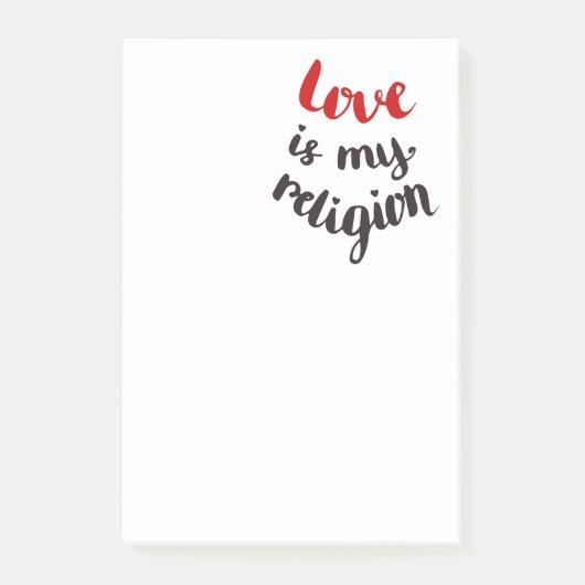 愛は私の宗教です ポストイット (正面)