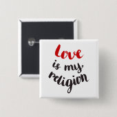 愛は私の宗教です 缶バッジ (正面&裏面)