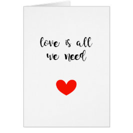 愛は私達が必要とするすべてです