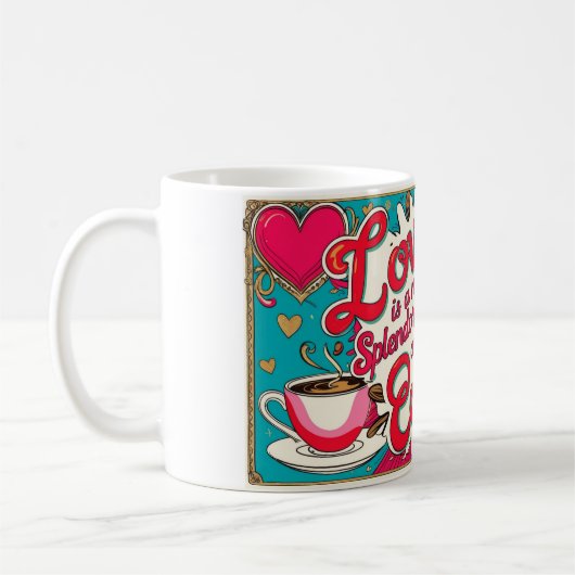 愛は種々の種々の物であり、コーヒーも同様である コーヒーマグカップ (左)