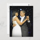 愛は空中にあり、最初のカップル踊りII ポストカード (正面/裏面)