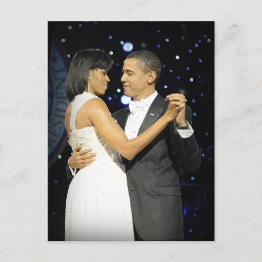 愛は空中にあり、最初のカップル踊りII ポストカード (正面)