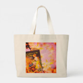 愛は空中にあり、結婚は家族の中にある! ラージトートバッグ (裏面)