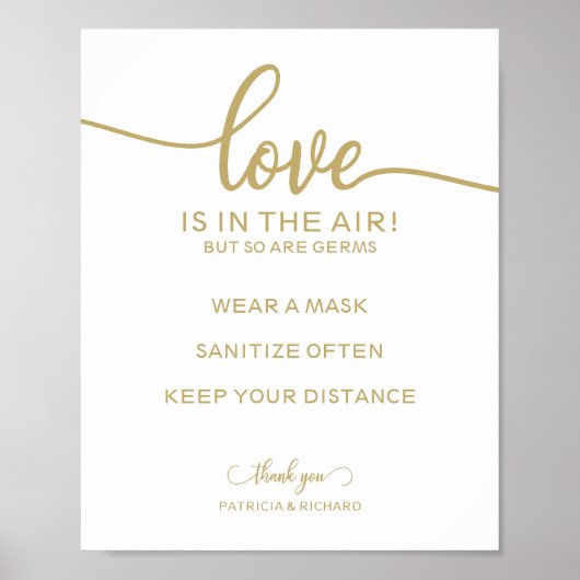 愛は空中にあるが細菌の徴候も同様である ポスター (正面)