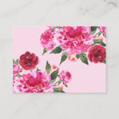 愛は空中にあるブライダルシャワーアドバイスと願い エンクロージャーカード (裏面)