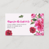 愛は空中にあるブライダルシャワー共有Aレシピ エンクロージャーカード (正面)