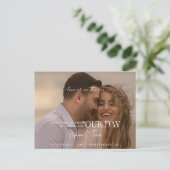 愛は空中にある私たちの日の写真 ポストカード (スタンド正面)