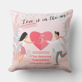 「愛は空中にある！」 エナメル結婚記念日 クッション