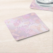 愛は空中にある   スクエアペーパーコースター (アングル)