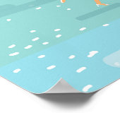 「愛は空中にある！」 バレンタインデーモダン ポスター (角)