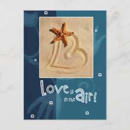 愛は空中にある。バレンタイン シーズンポストカード