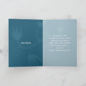 愛は空中にある。ビーチテーマバレンタインデー シーズンカード (内部)