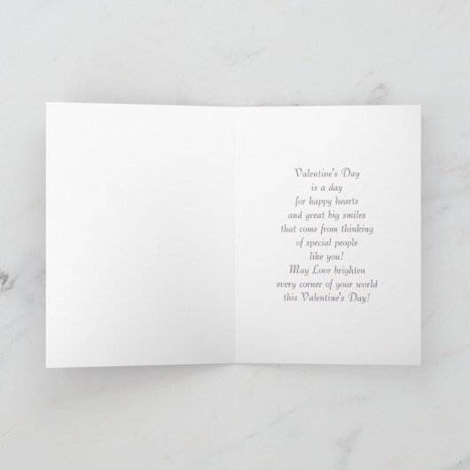 愛は空中にある。ヴィンテージアートバレンタインデー シーズンカード (内部)