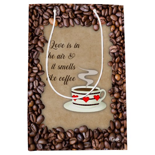 愛は空中にある – 中抱き枕 ミディアムペーパーバッグ (正面)