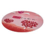 "愛は空中にある！"美しい愛の木 カッティングボード (角)