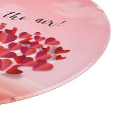 "愛は空中にある！"美しい愛の木 カッティングボード (角)