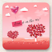 "愛は空中にある!"美しい愛の木 コースター (正面)