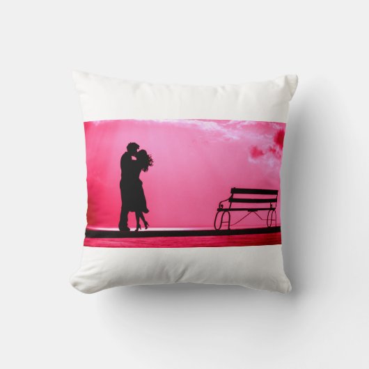 「愛は空中にある」装飾用クッション クッション (正面)