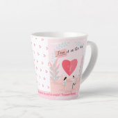 「愛は空中にある！」 2010年記念日 カフェラテマグ (右アングル)