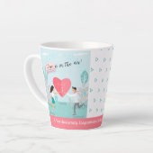 「愛は空中にある！」 2010年記念日 カフェラテマグ (左アングル)