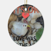 愛は空中に漂っていた セラミックオーナメント (左)