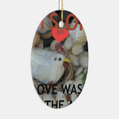 愛は空中に漂っていた セラミックオーナメント (右)