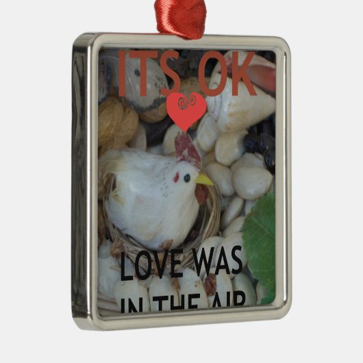 愛は空中に漂っていた メタルオーナメント (右)