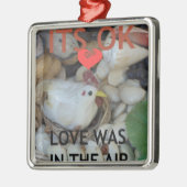 愛は空中に漂っていた メタルオーナメント (左)