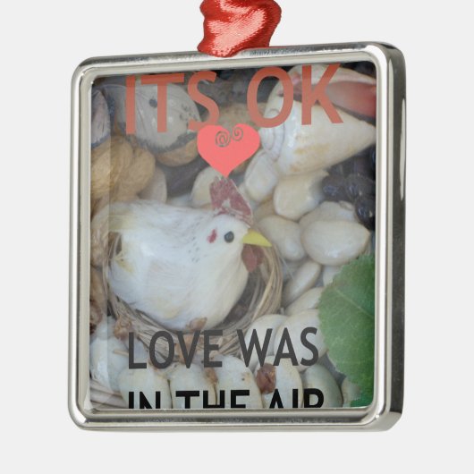 愛は空中に漂っていた メタルオーナメント (左)