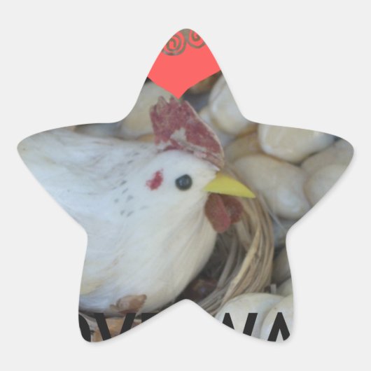 愛は空中に漂っていた 星シール (正面)