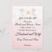 愛は空中に結婚ある 招待状 (正面/裏面)
