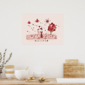 愛は空中のポスターにある ポスター (キッチン)