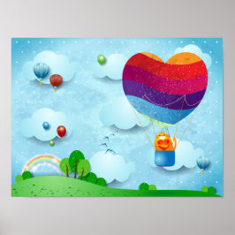 愛は空中のポスターに載っている ポスター