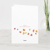 愛は空中ハッピーバースデー カード (裏面)