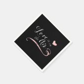 愛は空気にある – ヴィンテージシャルボードスタイル スタンダードカクテルナプキン (角)