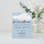 愛は空気のウェディングシャワー招待状 シーズンカード (スタンド正面)